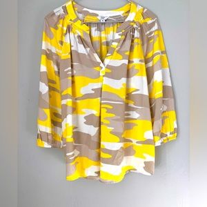 Crown & Ivy Women’s Loose Cotton Top With Smocking